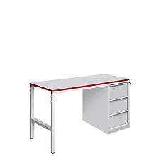 Стол металлический промышленный с тумбой СП-1200Т5 ESD