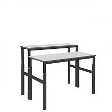 Стол рабочий двухуровневый СРД-1000х500