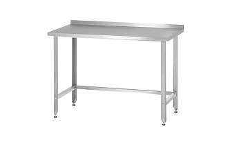 Стол производственный СПРн - 600x700x860 Norma Inox, борт (полка-обвязка разборная, ножка угловая)