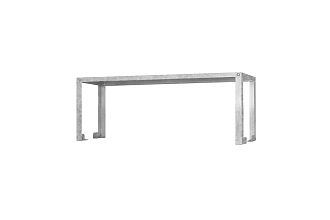 Полка-надстройка настольная ПННб - 1500x300x400 Base, цинк, 1 уровень