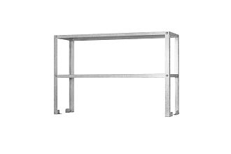Полка-надстройка настольная ПННб - 1200x400x800 Base, цинк, 2 уровня