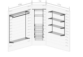 Гардеробная система GS. Прихожая №6