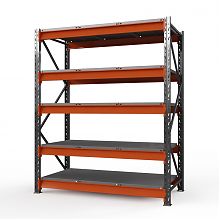 Стеллаж металлический Оптима, 2500x1250x785 мм. Ярусы: 5 шт. метал
