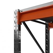 Стеллаж металлический Оптима, 3000x1530x785 мм. Ярусы: 4 шт. метал