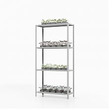 Стеллаж ТС Лайт 1000х1200х300, 4 полки перф.