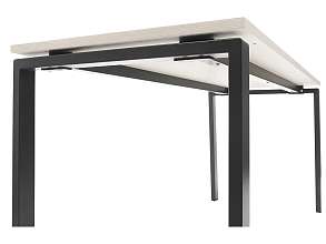 Стол NT 160X70 белое дерево/антрацит