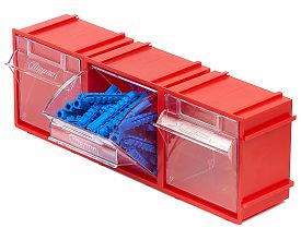 Короб откидной F-105-1-К3, 320х71х112мм, комплект 3 штуки