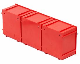 Короб откидной F-105-1-К3, 320х71х112мм, комплект 3 штуки