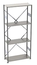 Стеллаж S90 2020х1000х400, 4 полки, доп. секция