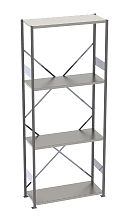 Стеллаж S90 2020х1280х500, 4 полки, осн. секция