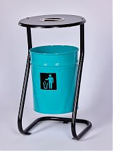 Урна уличная с пепельницей, с креплением в асфальт