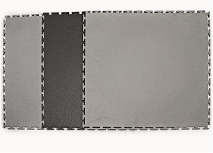 Тактильная плитка для слабовидящих, диагональный риф (300x300, ТПУ, клеевая основа)