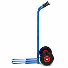 Тележка грузовая КГ-150-PU-1120-255 с откидной полкой, грузоподъемность 150 кг