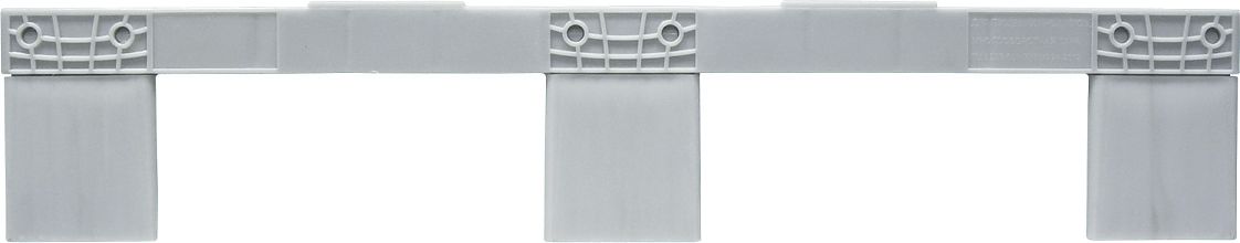 Паллет 800x600х150 сплошной, на 3-х полозьях (TR 680-черный)