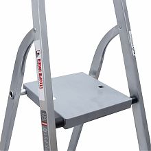 Стремянка алюминиевая со ступенями 130 мм и органайзером NV2118.8