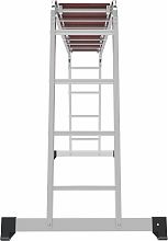 Лестница-трансформер алюминиевая с помостом, ширина 340 мм NV1330.4