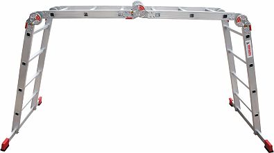 Профессиональная алюминиевая лестница-трансформер, ширина 400 мм NV3320.3