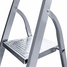 Стремянка алюминиевая со ступенями 130 мм и органайзером NV1118.8