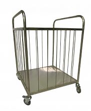 Ванна моечная двухсекционная сварная ВМС 1000x600x860 Нержавеющий каркас (с пристенным бортом)