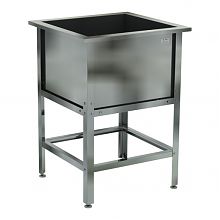 Стол производственный СПНП 1000х400х860 (с пристенным бортом)