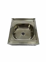 Ванна моечная двухсекционная цельнотянутая ВМЦ 1200x700x860 (полка с отверствием под смеситель)