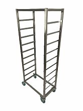 Ванна моечная двухсекционная сварная ВМС 1000x600x860 Нержавеющий каркас (полка с отверствием под смеситель)