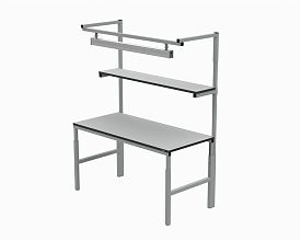 Рабочее место в комплектации 1800х700 мм 41.БК1 ESD (RAL7012) + 41А.СВ-120
