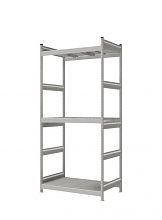 Стеллаж СТ-023 полочный 2500x1200x800 3 яруса окрашен