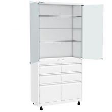 Лабораторный шкаф ШМС-2-Р-4/2