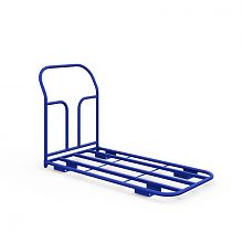 Тележка платформенная каркасная ТК 5 (г/п 500 кг, 1200x700 мм, колеса литая протекторная резина 160 мм)