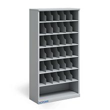 Металлический шкаф для 36 противогазов ХПГ-36, без дверей