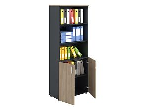 Шкаф NW 2080/2 полузакрытый вяз натуральный/антрацит