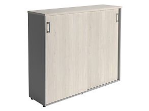 Шкаф NWT 1214 белое дерево/серый